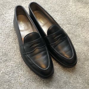 Brooks Brothers black loafers made by Alden